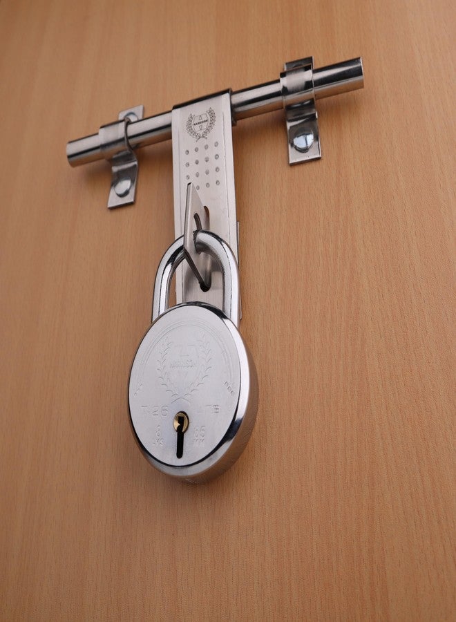 Harrison Padlocks/Round Padlock 65mm 7 Lever with 3 Keys T-26LITE-0534 Pack of 2/Padlock, Padlocks, Locks for Home, Locks for Main Door, gate Lock - Image 2